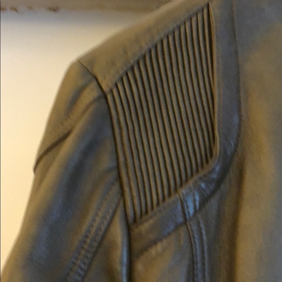 COPY - Burberry brown leather moto jacket size US 2 - Picture 5 of 8